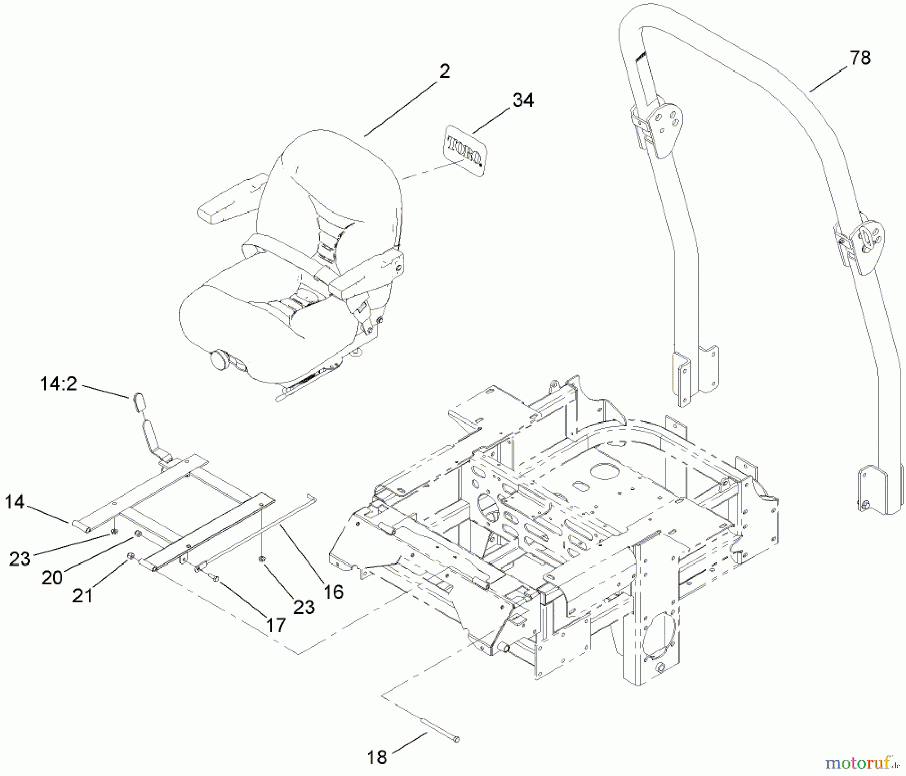  Zerto-Turn Mäher 74263CP (Z560) - Toro Z Master Mower, 72