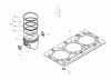 Zerto-Turn Mäher 74264TE (Z580-D) - Toro Z Master Mower, 132cm TURBO FORCE Side Discharge Deck (SN: 280000001 - 280999999) (2008) Spareparts PISTON KIT