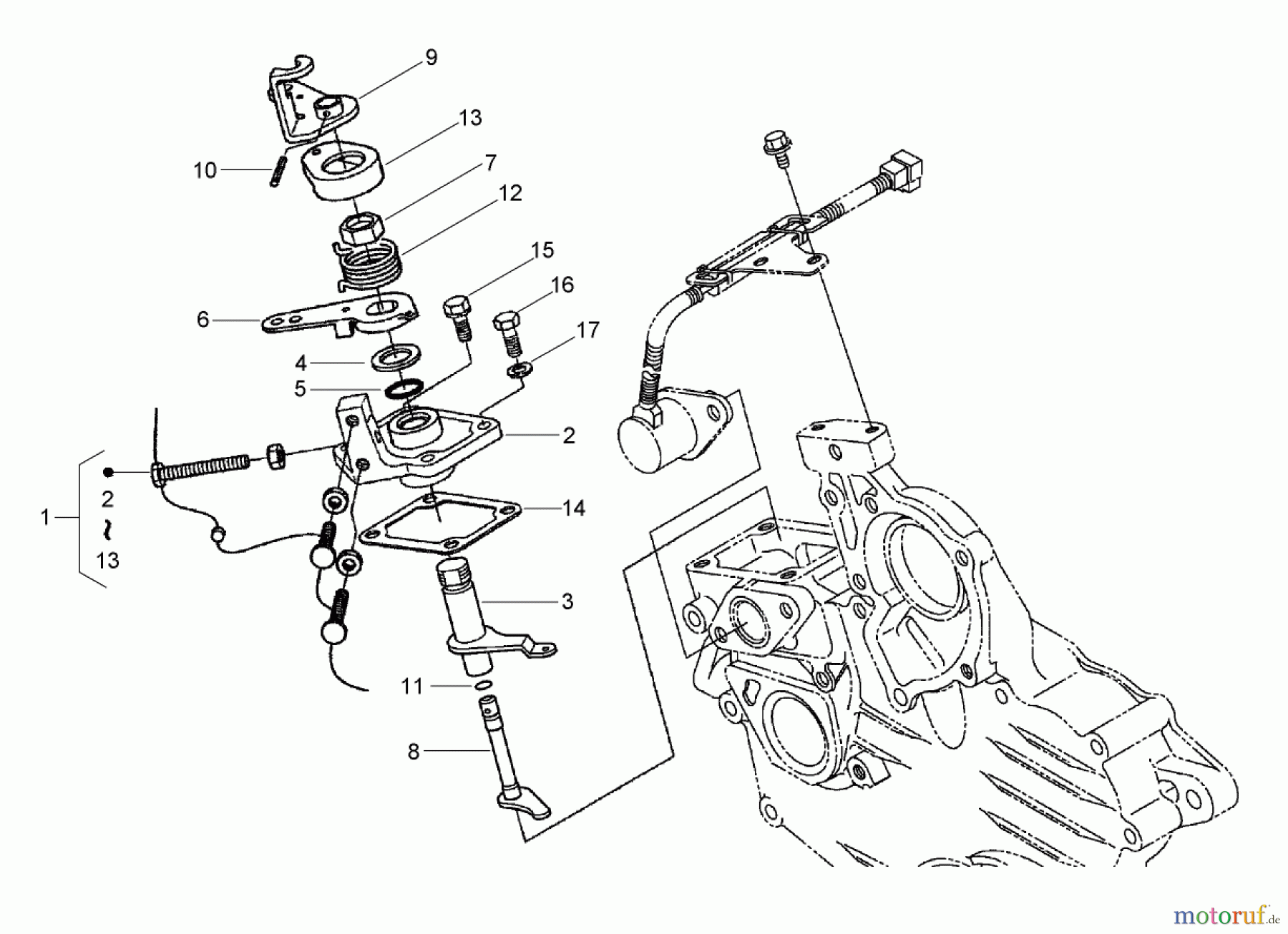  Zerto-Turn Mäher 74264TE (Z580-D) - Toro Z Master Mower, 132cm TURBO FORCE Side Discharge Deck (SN: 280000001 - 280999999) (2008) SPEED CONTROL PLATE ASSEMBLY