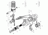 Zerto-Turn Mäher 74264TE (Z593-D) - Toro Z Master Mower, 132cm TURBO FORCE Side Discharge Deck (SN: 270000001 - 270999999) (2007) Spareparts PISTON AND CRANKSHAFT ASSEMBLY