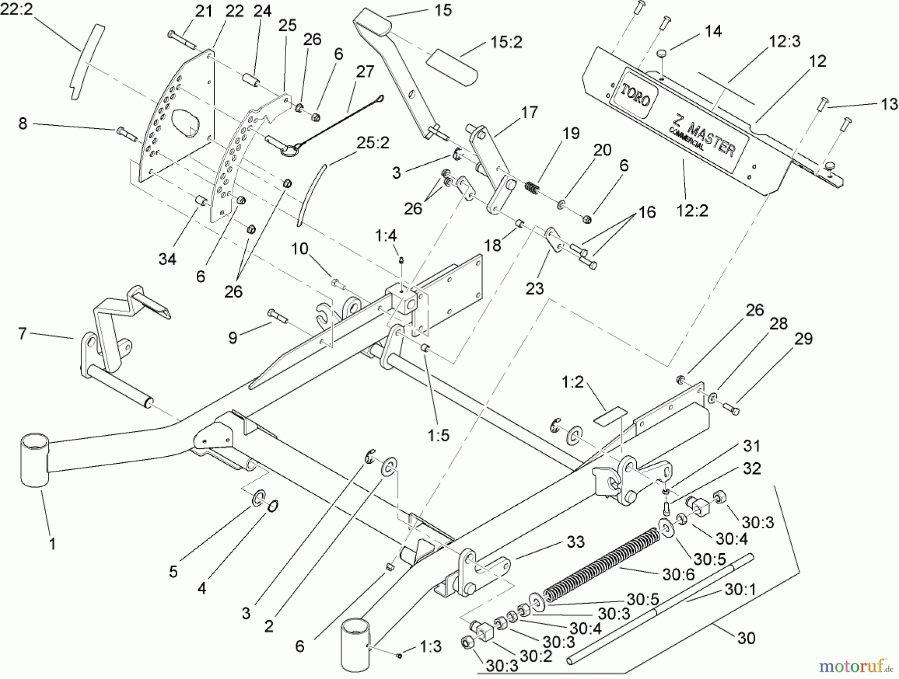  Zerto-Turn Mäher 74265 (Z593-D) - Toro Z Master Mower, 60