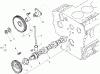 Zerto-Turn Mäher 74265TE (Z580-D) - Toro Z Master Mower, 152cm TURBO FORCE Side Discharge Deck (SN: 290000001 - 290999999) (2009) Spareparts CAM SHAFT AND IDLE GEAR ASSEMBLY