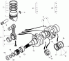 Zerto-Turn Mäher 74265TE (Z580-D) - Toro Z Master Mower, 152cm TURBO FORCE Side Discharge Deck (SN: 290000001 - 290999999) (2009) Spareparts PISTON AND CRANKSHAFT ASSEMBLY