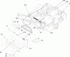 Zerto-Turn Mäher 74265TE (Z580-D) - Toro Z Master Mower, 152cm TURBO FORCE Side Discharge Deck (SN: 290000001 - 290999999) (2009) Spareparts TRACTION FRAME AND FLOOR PAN ASSEMBLY