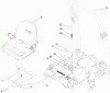 Zerto-Turn Mäher 74266 (Z580-D) - Toro Z Master Mower, 52" TURBO FORCE Side Discharge Deck (SN: 280000001 - 280999999) (2008) Spareparts SEAT AND ROLL-OVER PROTECTION SYSTEM ASSEMBLY