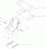 Zerto-Turn Mäher 74266 (Z580-D) - Toro Z Master Mower, 52" TURBO FORCE Side Discharge Deck (SN: 311000001 - 311999999) (2011) Spareparts SEAT ASSEMBLY NO. 116-0035