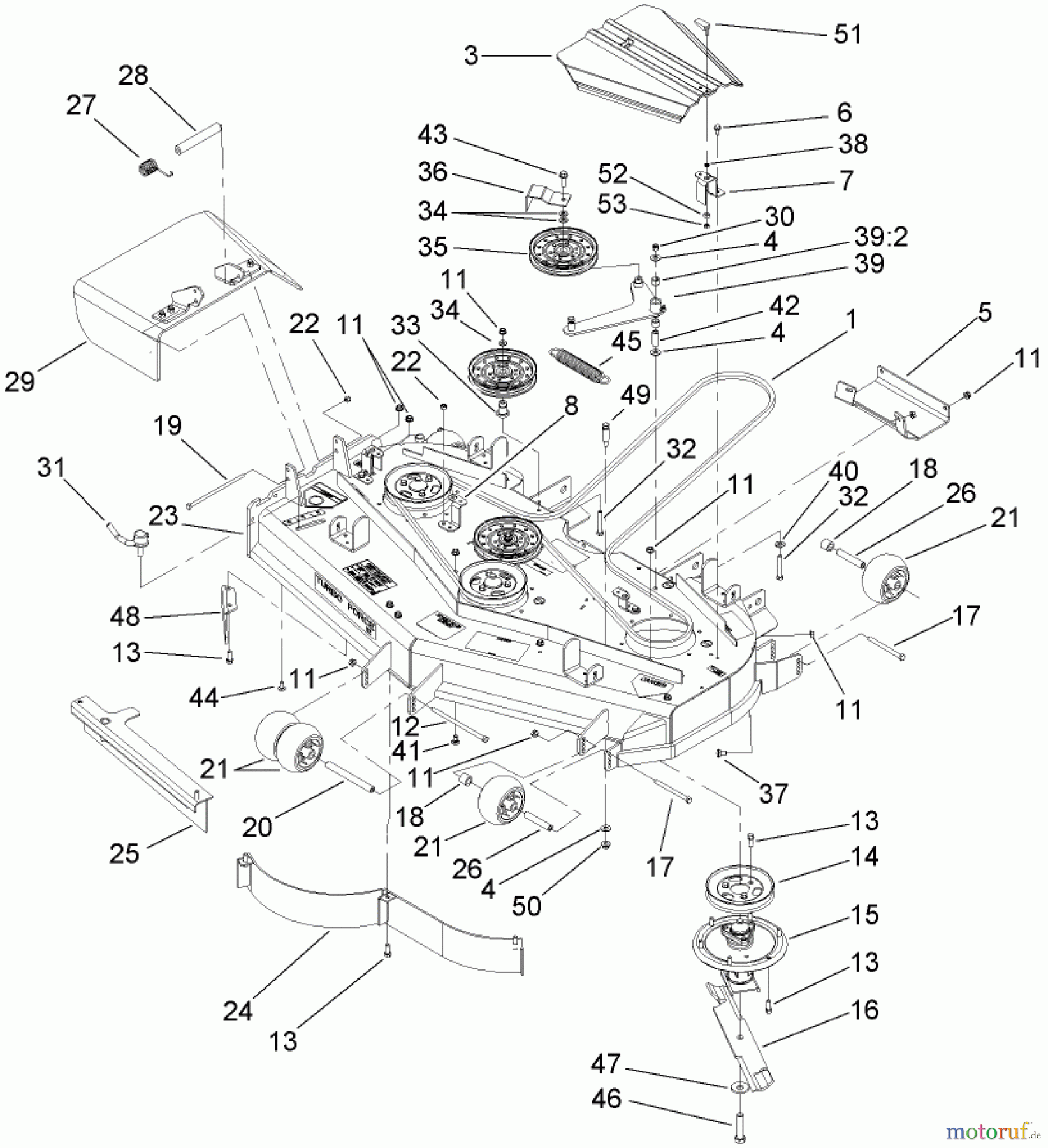  Zerto-Turn Mäher 74266 (Z595-D) - Toro Z Master Mower, 52