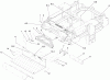 Zerto-Turn Mäher 74266 (Z595-D) - Toro Z Master Mower, 52" TURBO FORCE Side Discharge Deck (SN: 270000001 - 270000300) (2007) Spareparts TRACTION FRAME AND FLOOR PAN ASSEMBLY