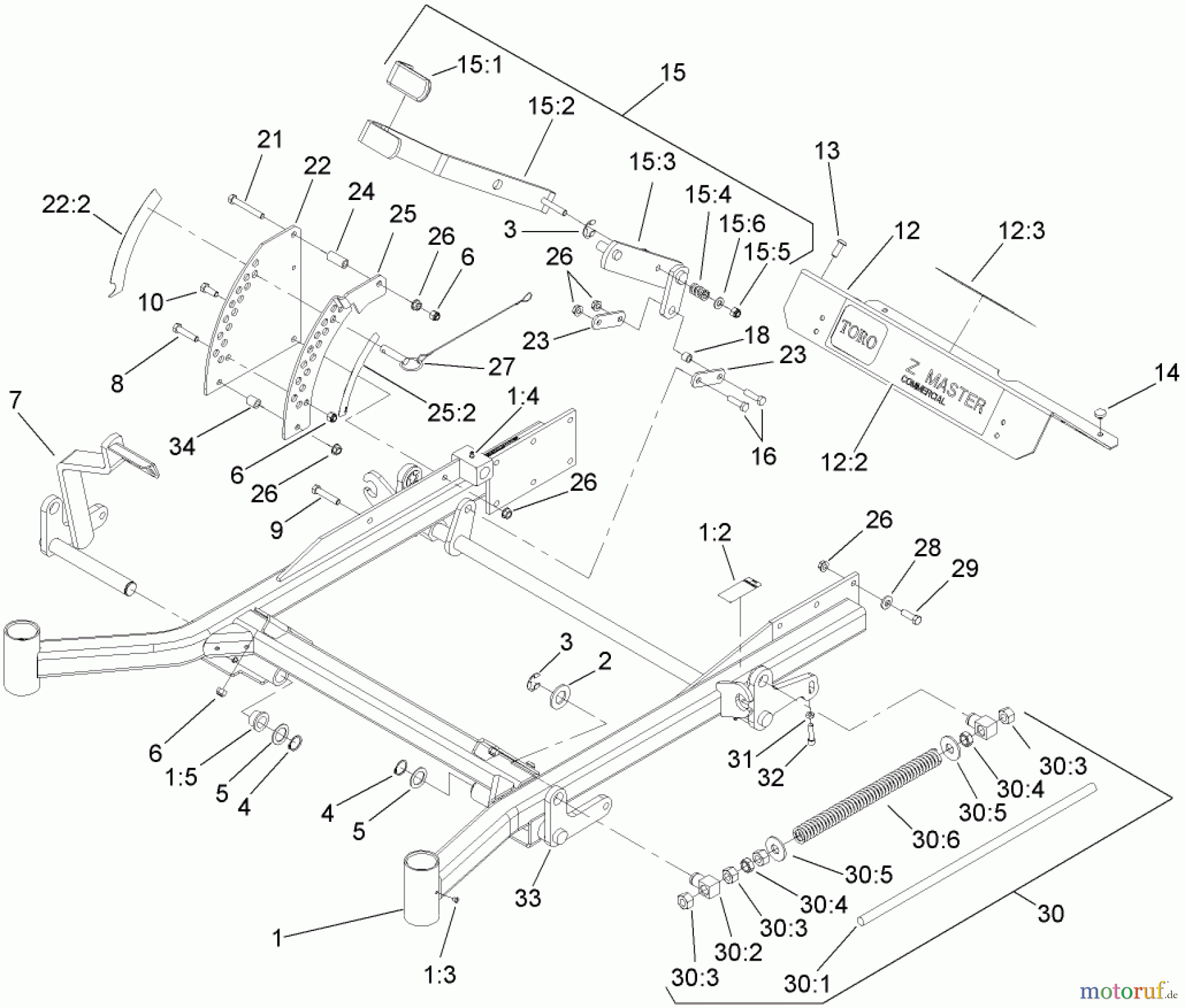  Zerto-Turn Mäher 74266 (Z595-D) - Toro Z Master Mower, 52