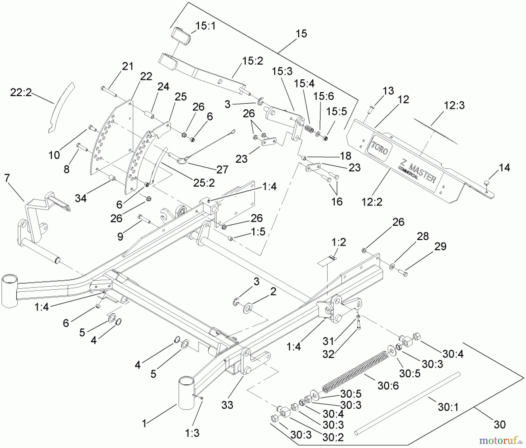  Zerto-Turn Mäher 74267 (Z580-D) - Toro Z Master Mower, 60