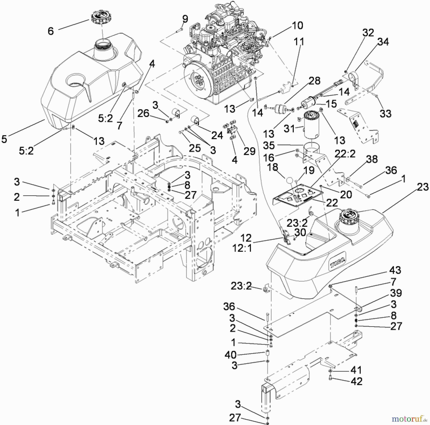  Zerto-Turn Mäher 74267 (Z580-D) - Toro Z Master Mower, 60