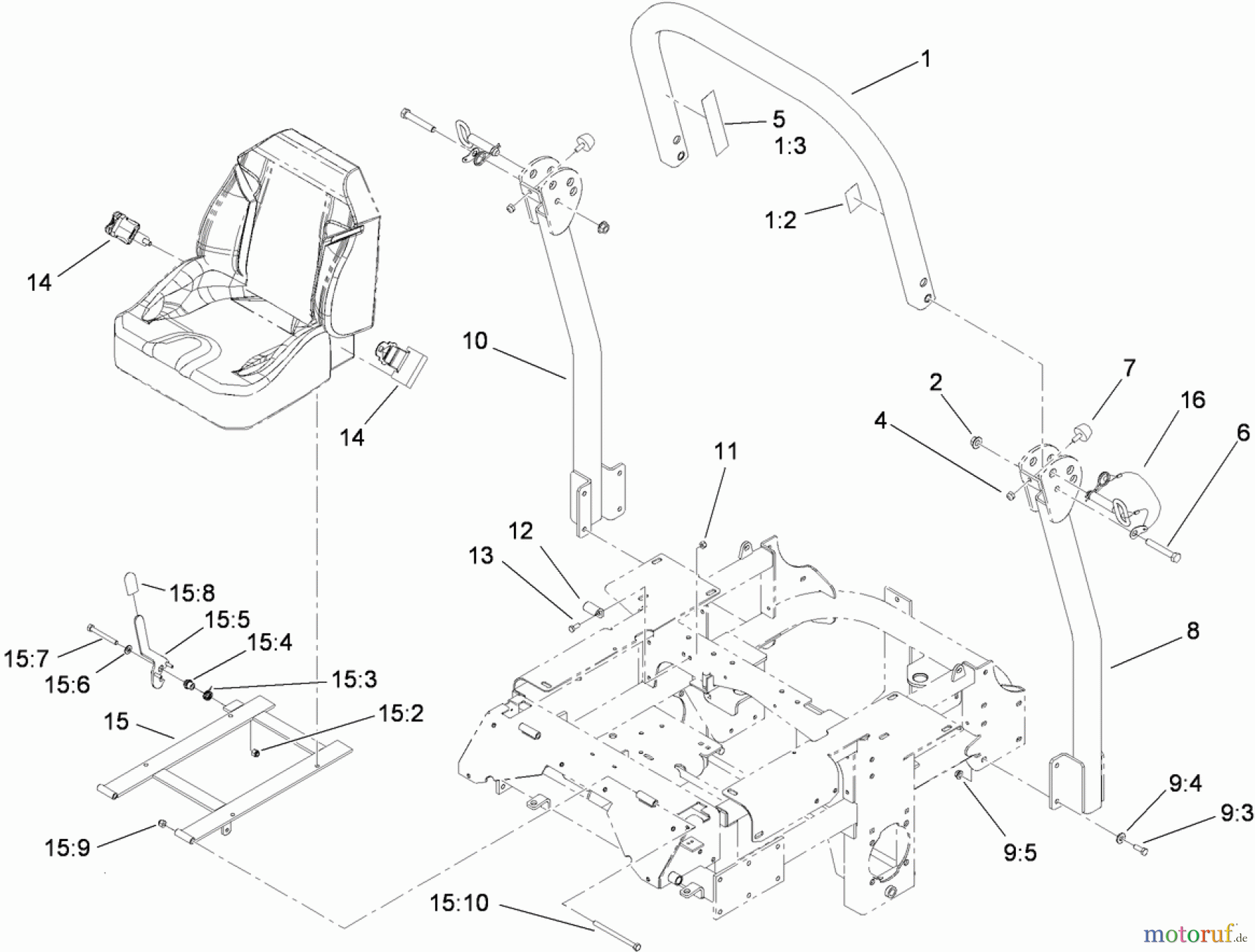  Zerto-Turn Mäher 74267 (Z580-D) - Toro Z Master Mower, 60