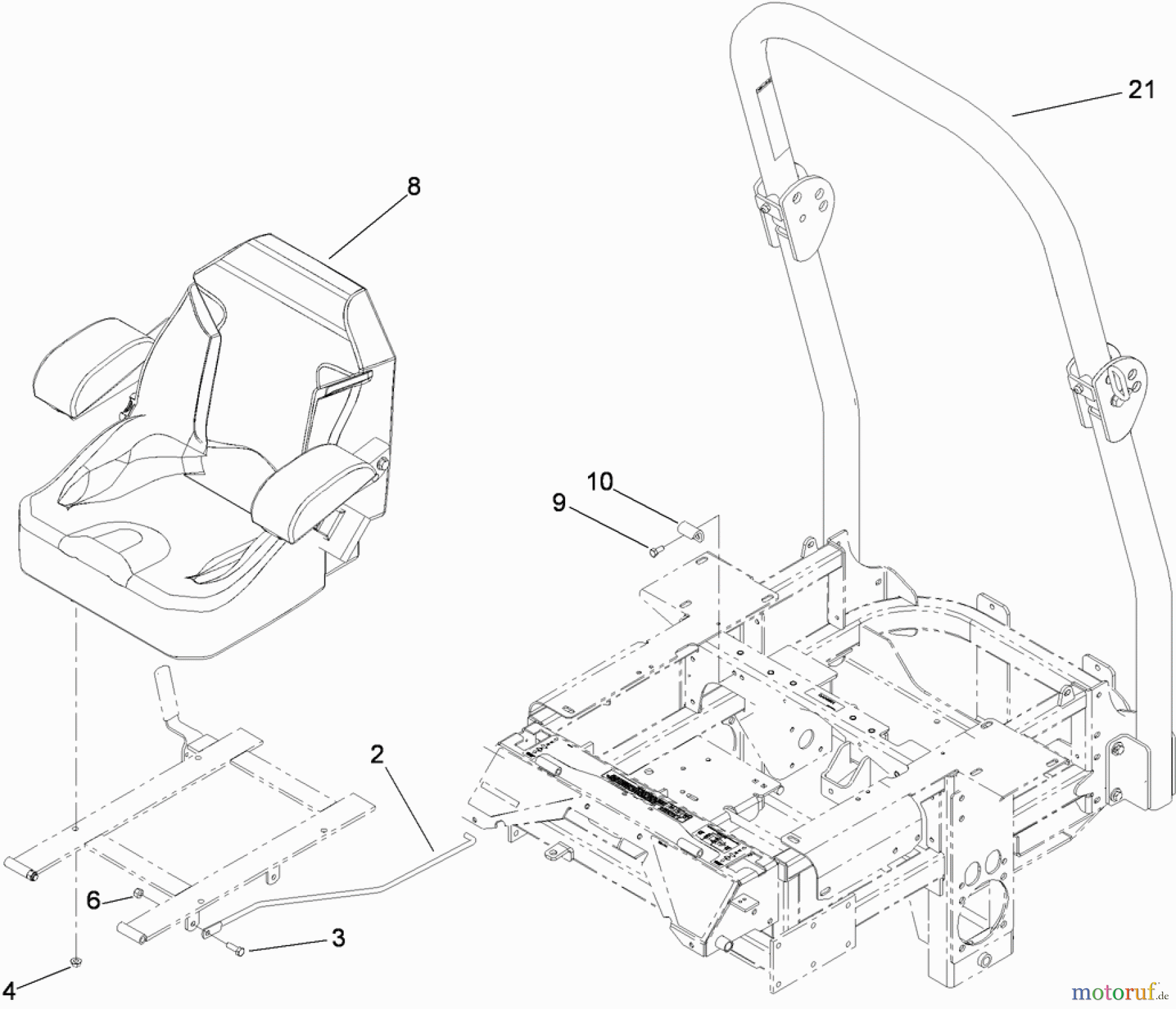  Zerto-Turn Mäher 74267 (Z580-D) - Toro Z Master Mower, 60