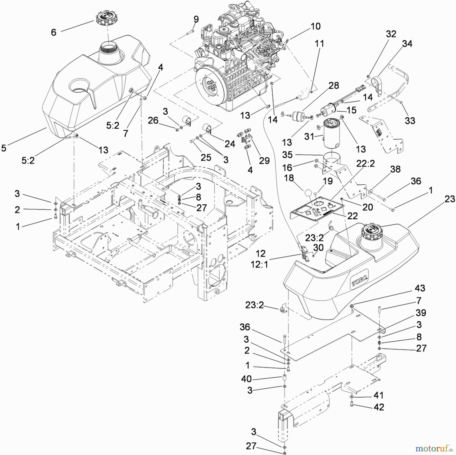  Zerto-Turn Mäher 74267 (Z580-D) - Toro Z Master Mower, 60