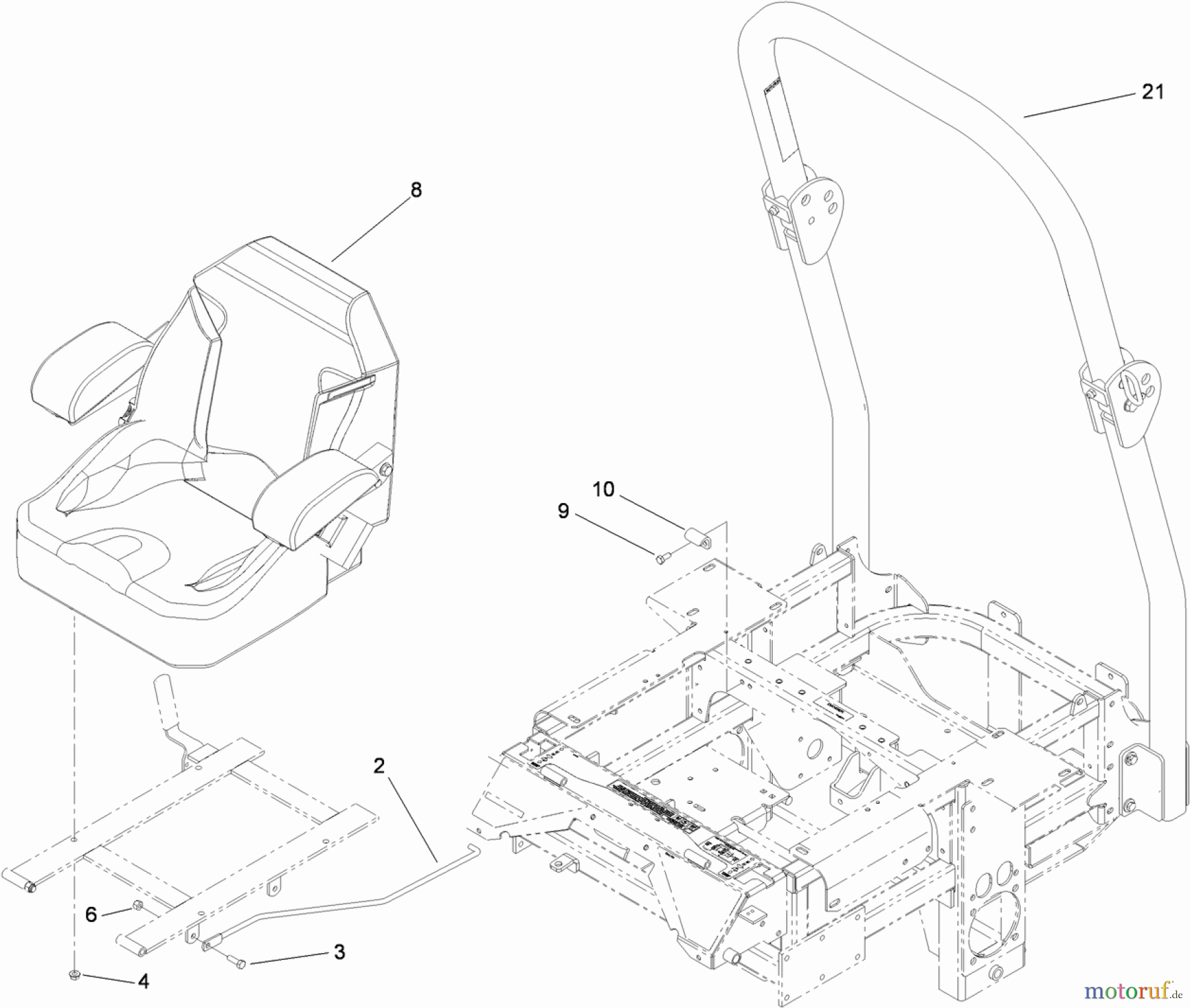  Zerto-Turn Mäher 74267 (Z580-D) - Toro Z Master Mower, 60