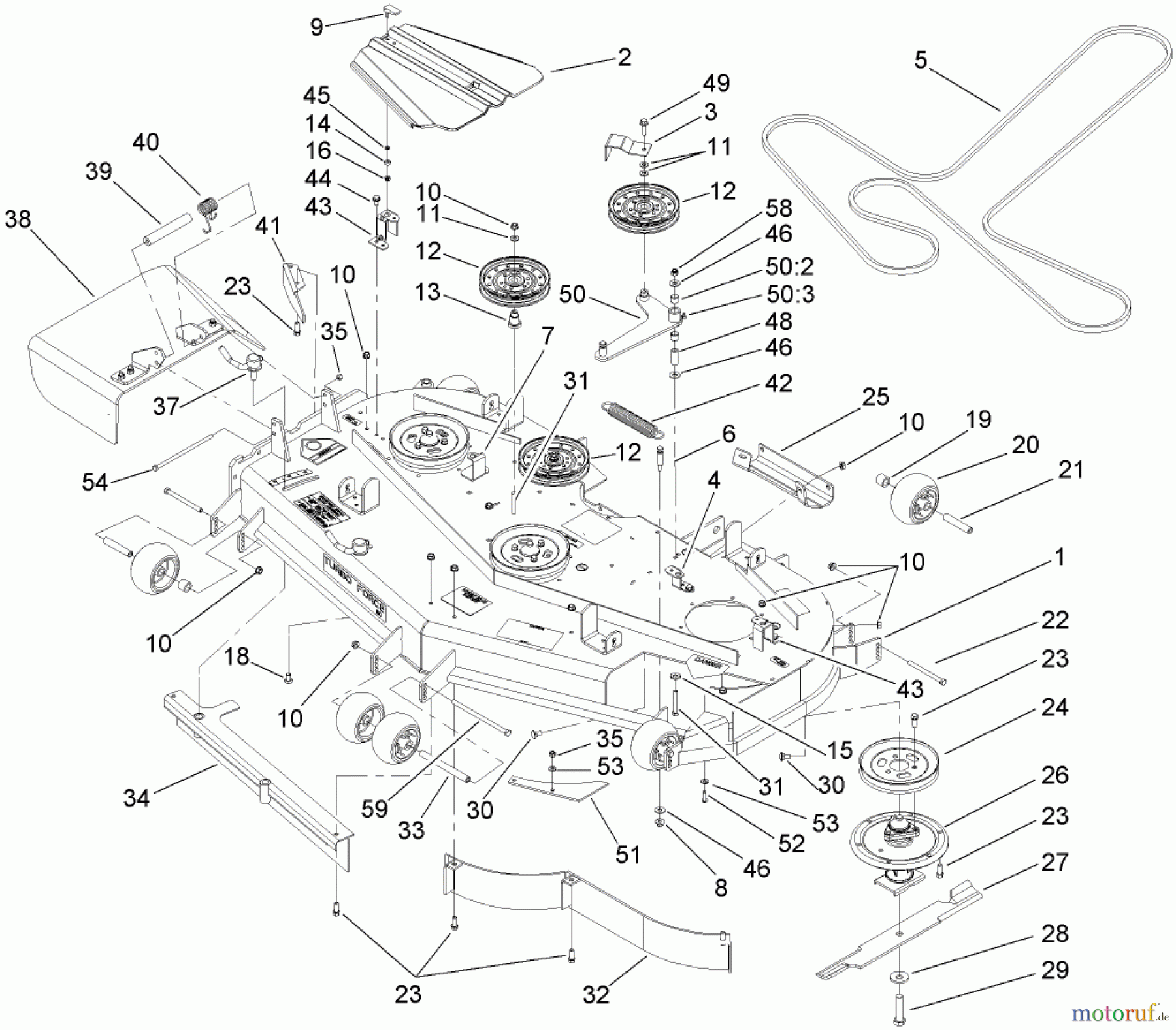  Zerto-Turn Mäher 74267 (Z595-D) - Toro Z Master Mower, 60