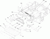 Zerto-Turn Mäher 74267CP (Z580-D) - Toro Z Master Mower, 60" TURBO FORCE Side Discharge Deck (SN: 290000001 - 290999999) (2009) Spareparts TRACTION FRAME AND FLOOR PAN ASSEMBLY