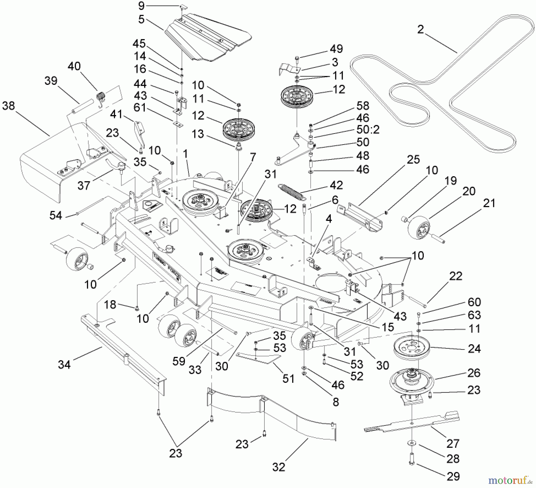  Zerto-Turn Mäher 74267CP (Z595-D) - Toro Z Master Mower, 60