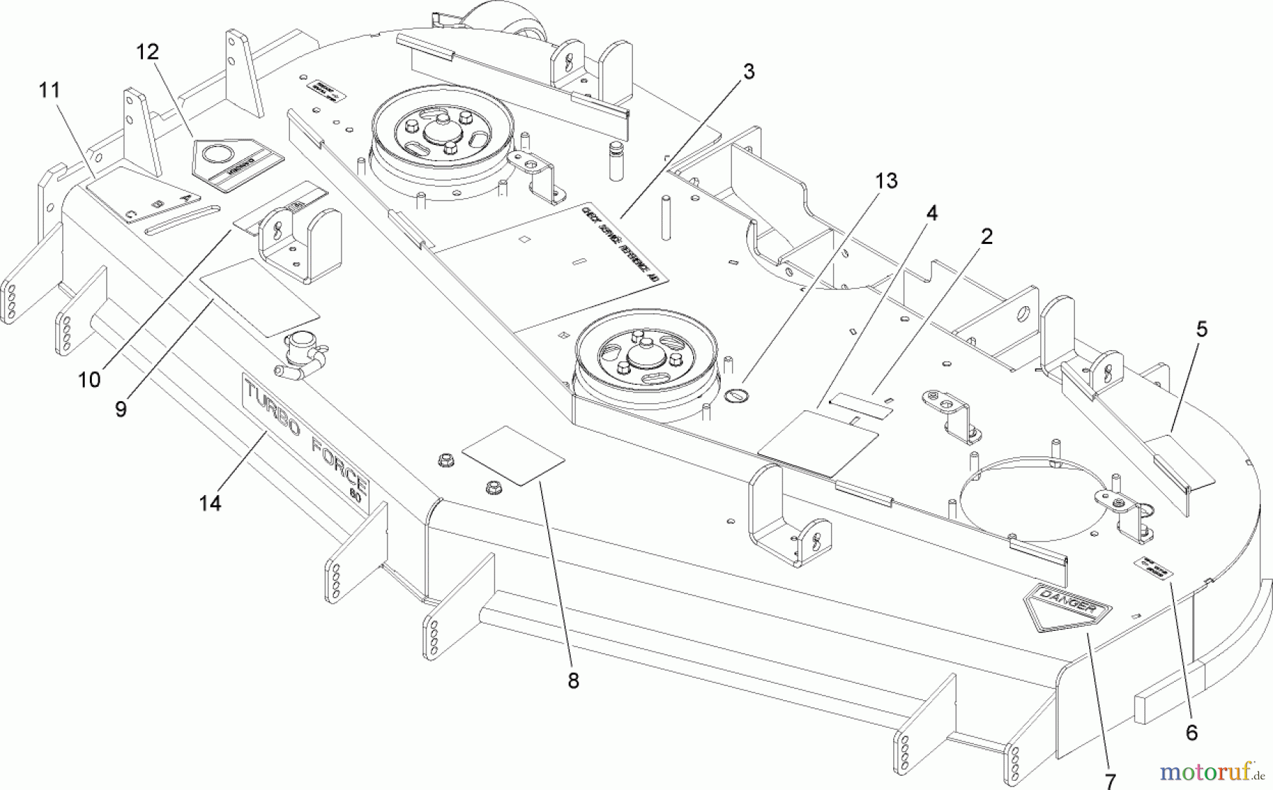  Zerto-Turn Mäher 74268 (Z597-D) - Toro Z Master Mower, 60