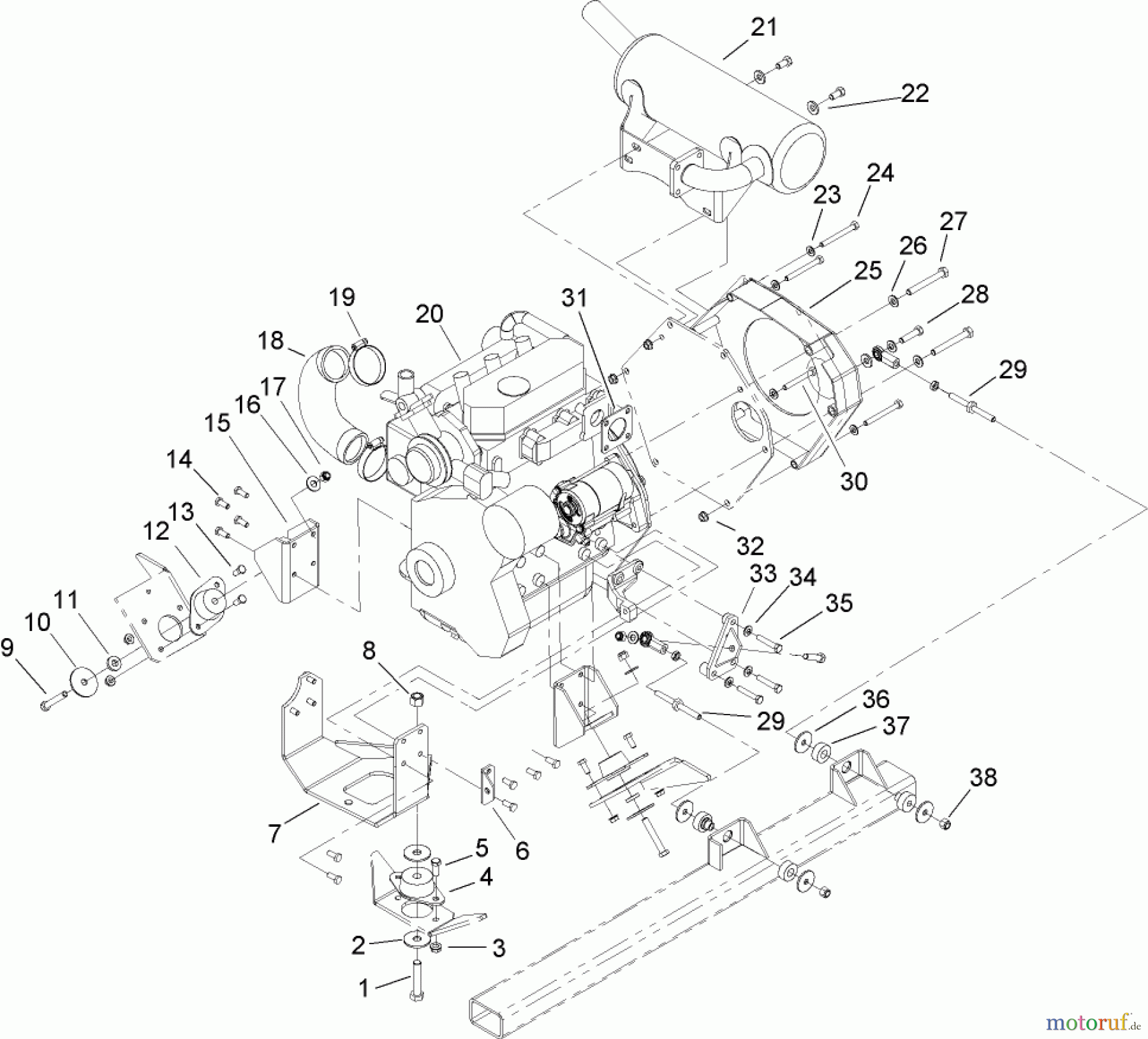  Zerto-Turn Mäher 74268 (Z597-D) - Toro Z Master Mower, 60