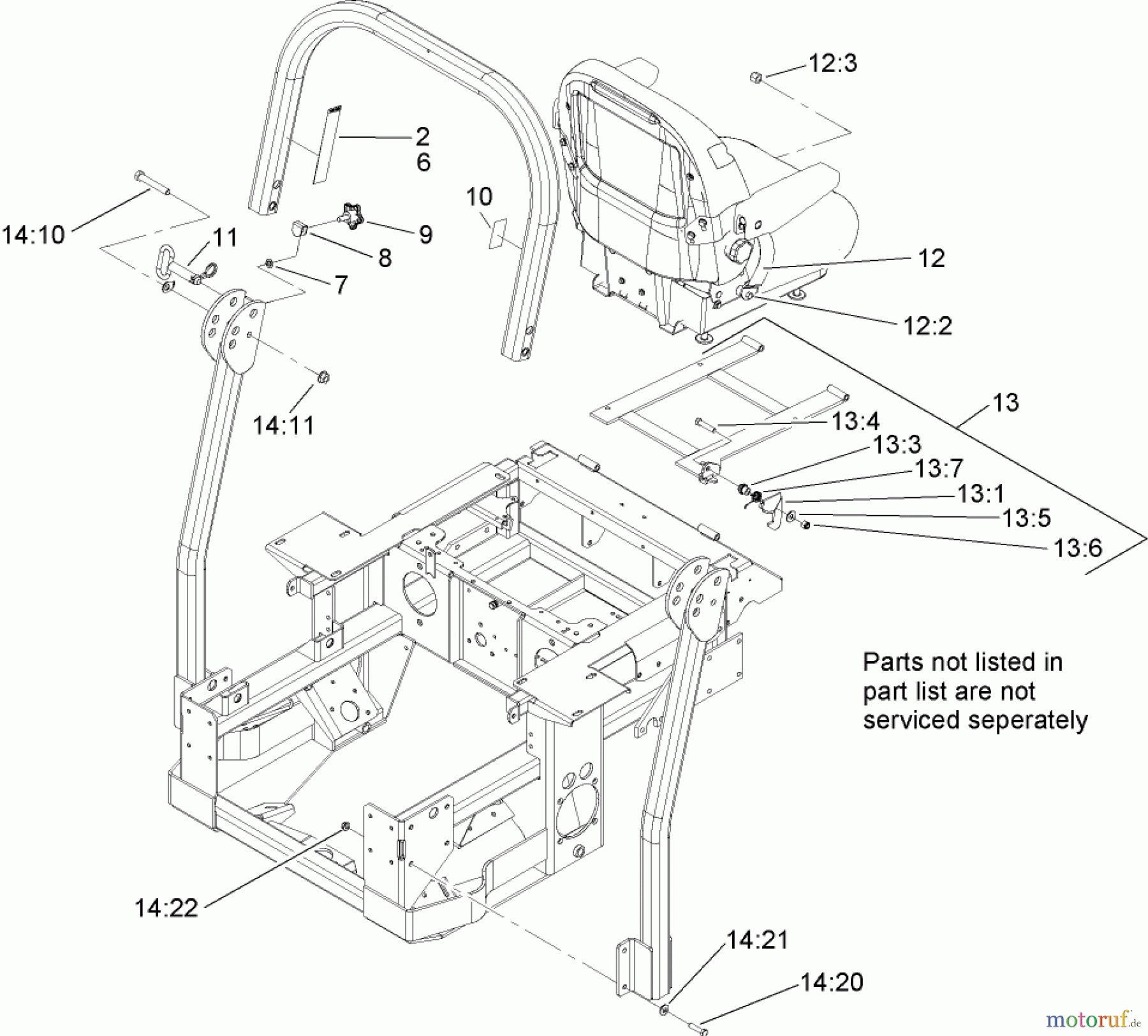  Zerto-Turn Mäher 74268 (Z597-D) - Toro Z Master Mower, 60