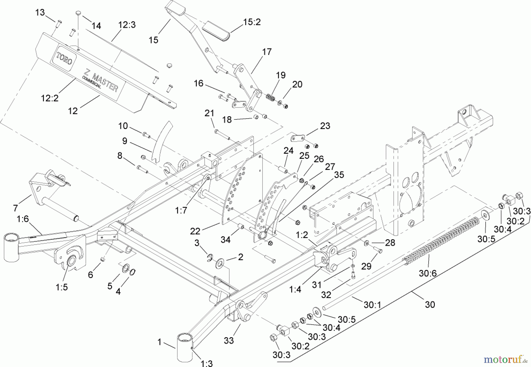  Zerto-Turn Mäher 74268 (Z597-D) - Toro Z Master Mower, 60