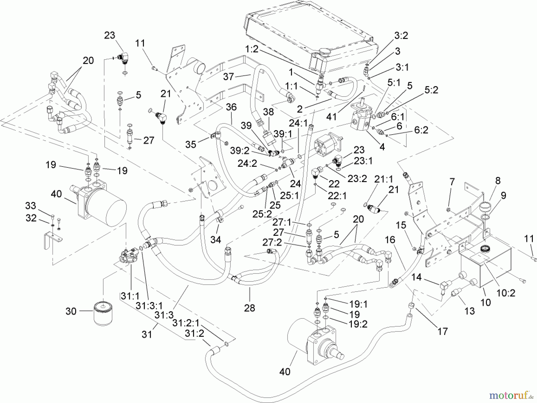  Zerto-Turn Mäher 74268 (Z597-D) - Toro Z Master Mower, 60