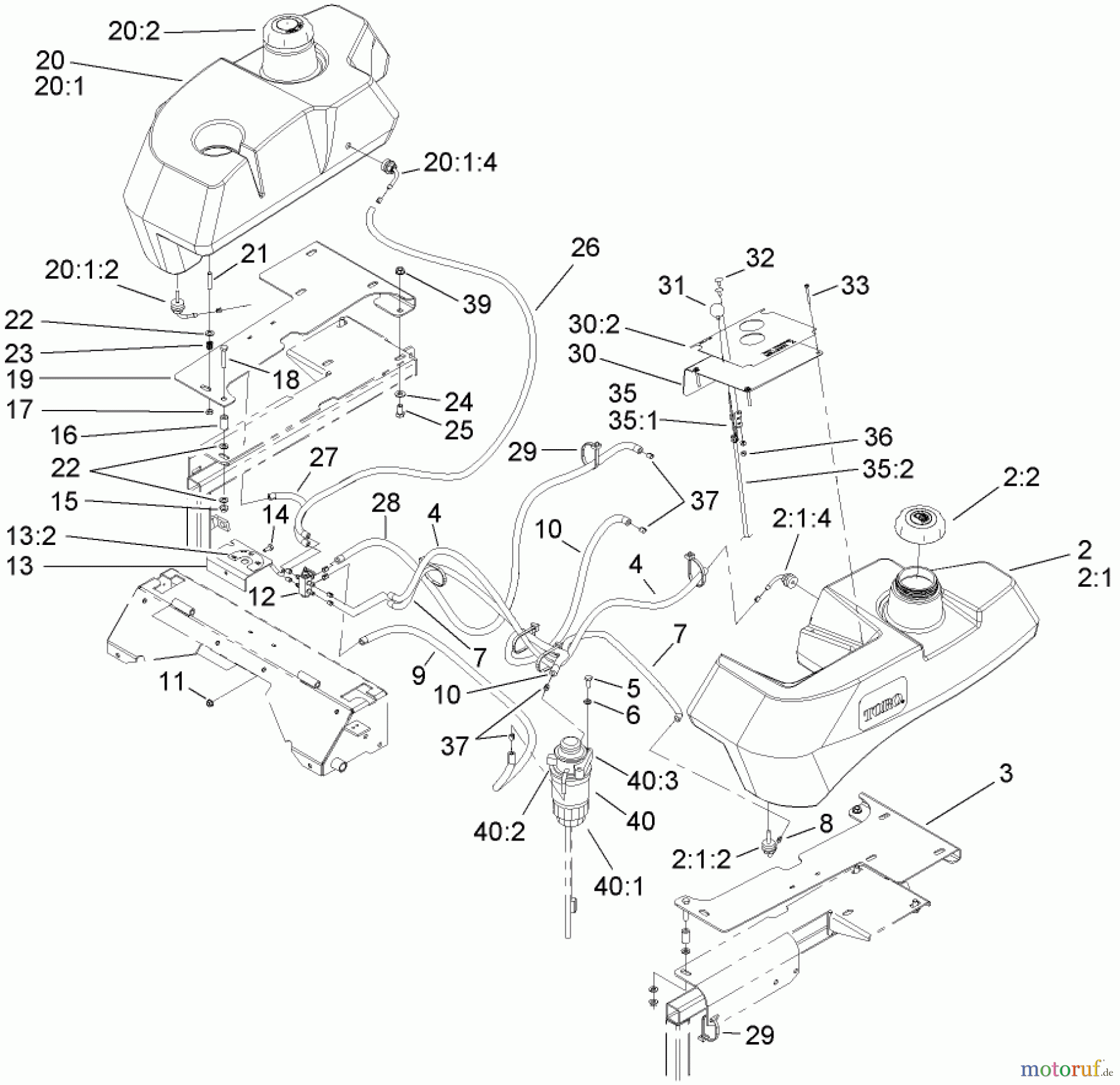  Zerto-Turn Mäher 74268 (Z597-D) - Toro Z Master Mower, 60