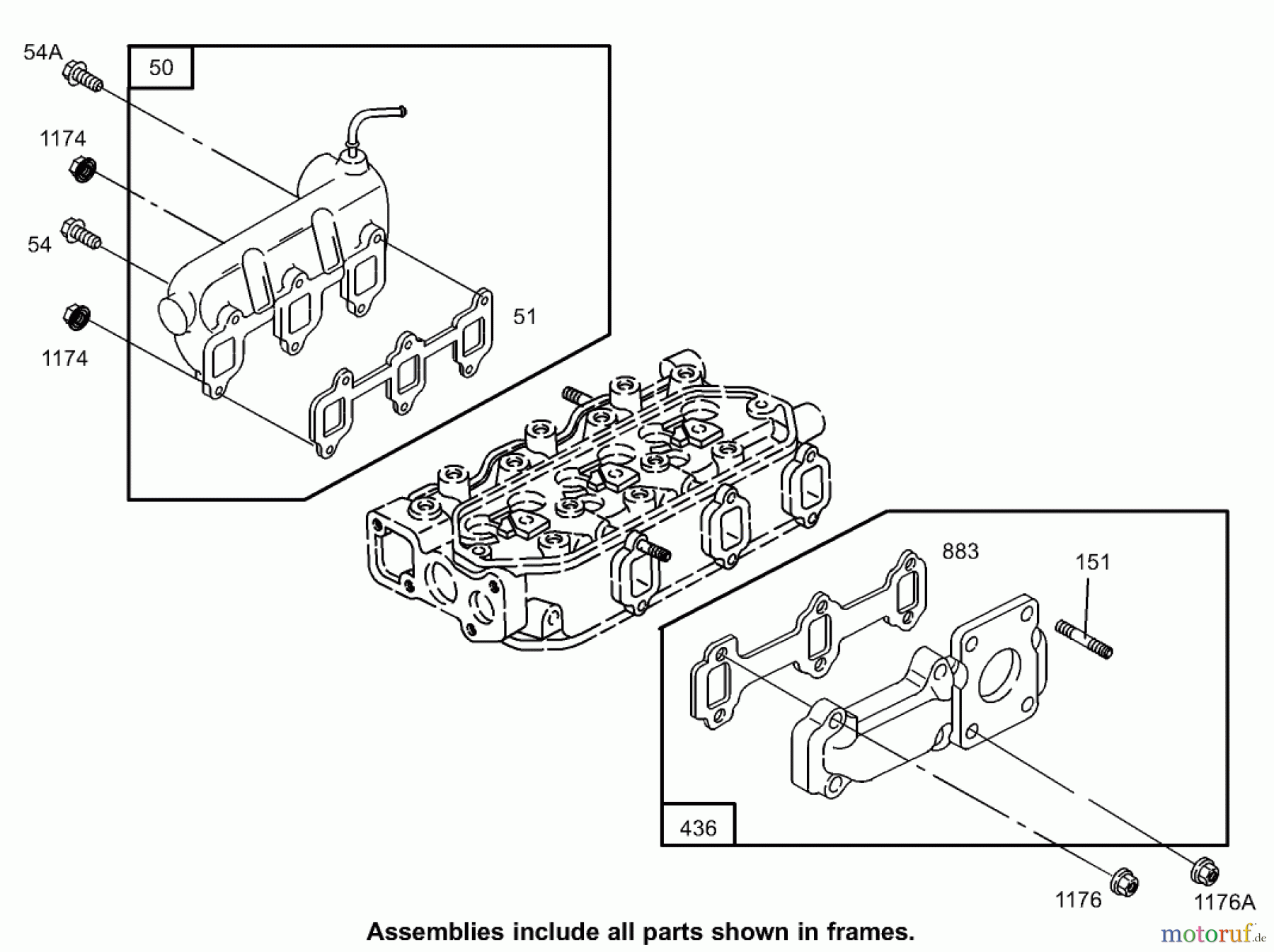  Zerto-Turn Mäher 74268TE (Z597-D) - Toro Z Master Mower, 152cm TURBO FORCE Side Discharge Deck (SN: 260000001 - 260999999) (2006) MANIFOLD ASSEMBLY