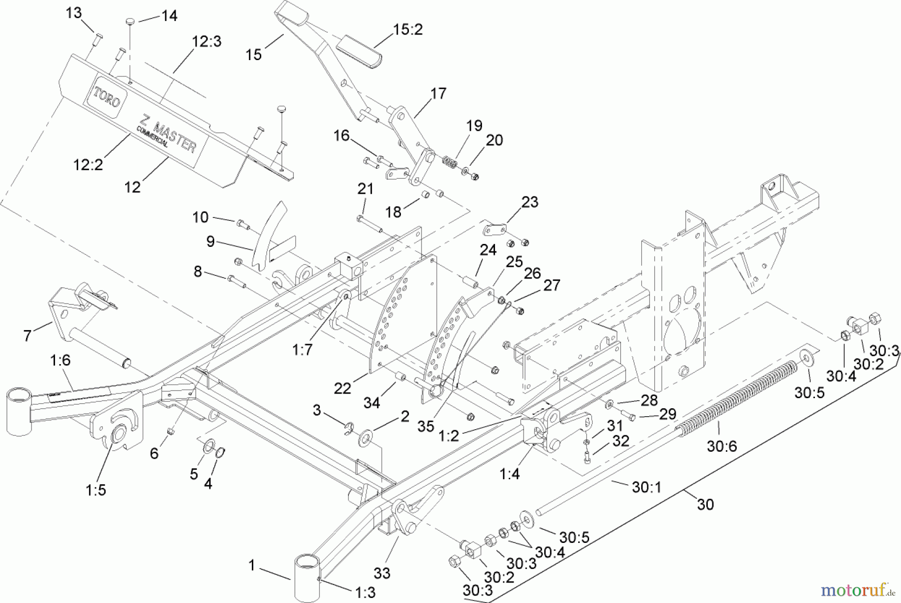  Zerto-Turn Mäher 74269 (Z597-D) - Toro Z Master Mower, 72