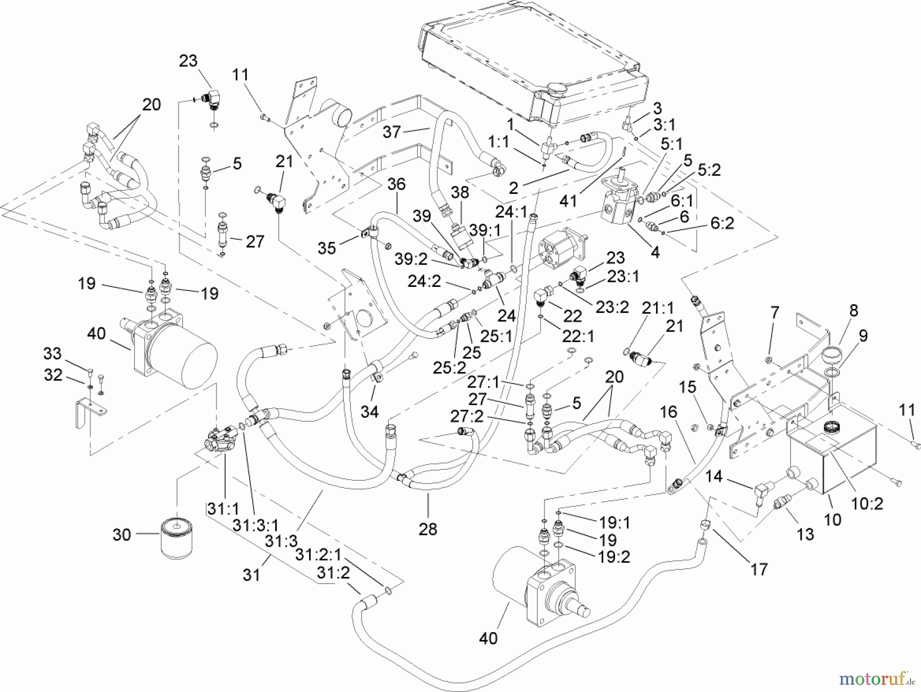  Zerto-Turn Mäher 74269 (Z597-D) - Toro Z Master Mower, 72