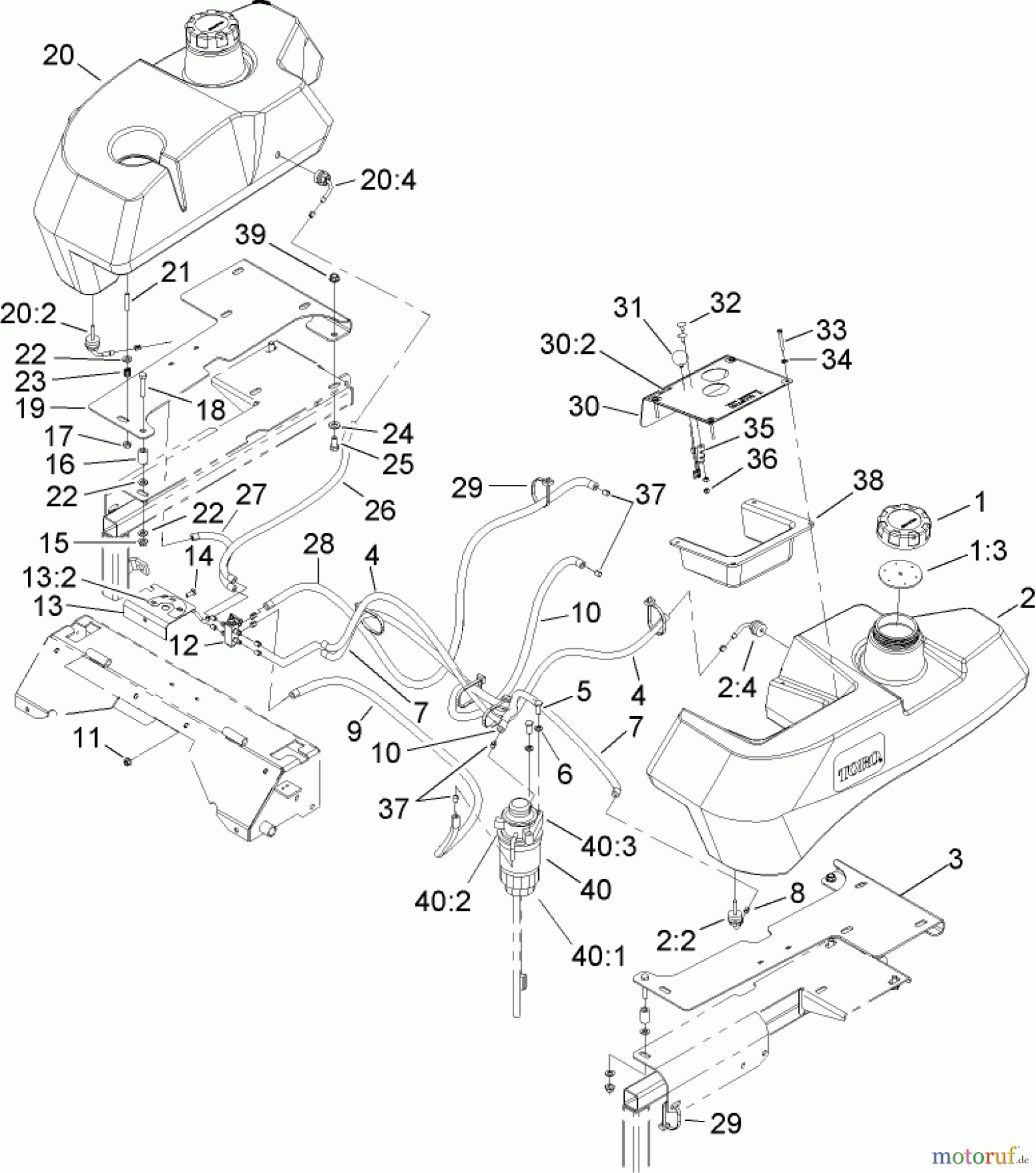  Zerto-Turn Mäher 74269 (Z597-D) - Toro Z Master Mower, 72