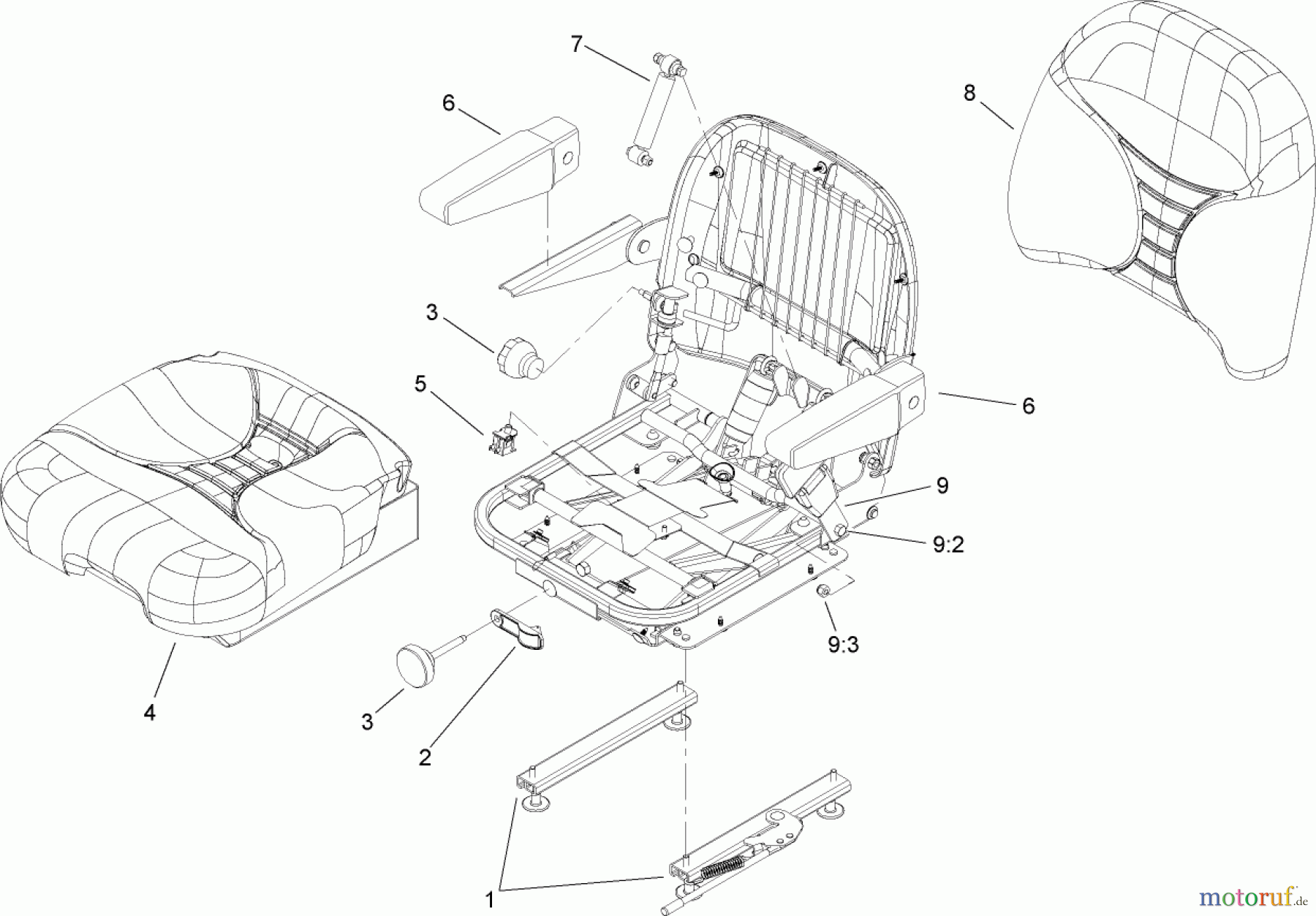  Zerto-Turn Mäher 74269 (Z597-D) - Toro Z Master Mower, 72