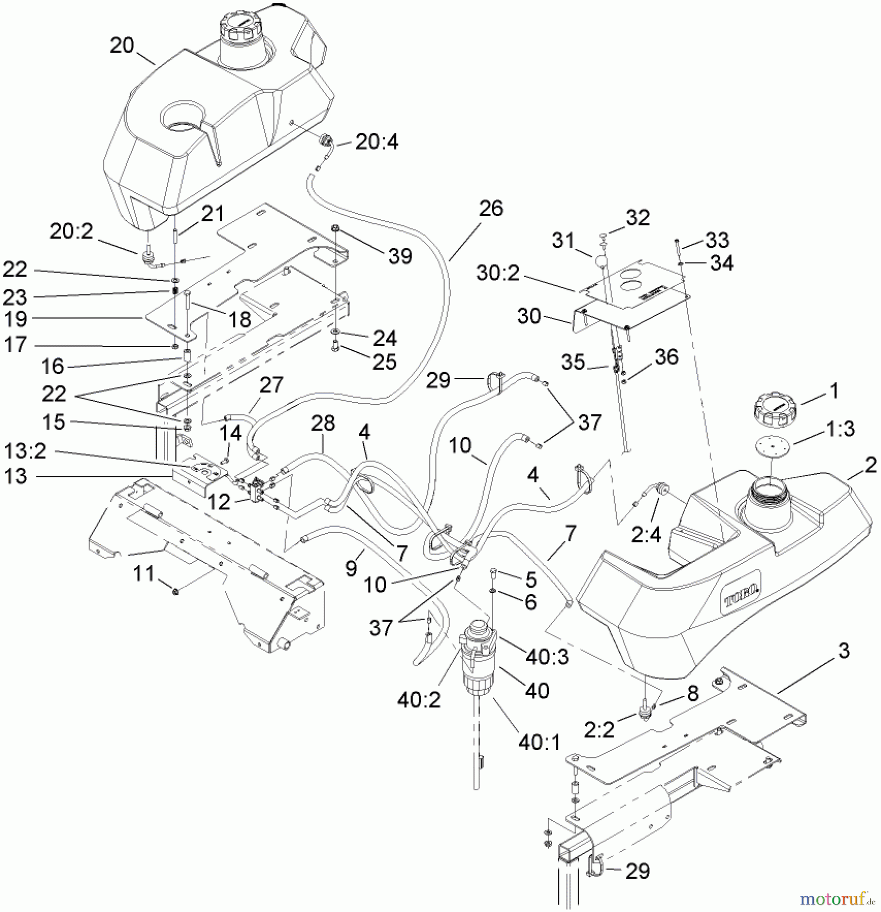  Zerto-Turn Mäher 74269 (Z597-D) - Toro Z Master Mower, 72