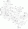 Zerto-Turn Mäher 74269 (Z597-D) - Toro Z Master Mower, 72" TURBO FORCE Side Discharge Deck (SN: 250000001 - 250999999) (2005) Spareparts TANK AND FUEL LINE ASSEMBLY