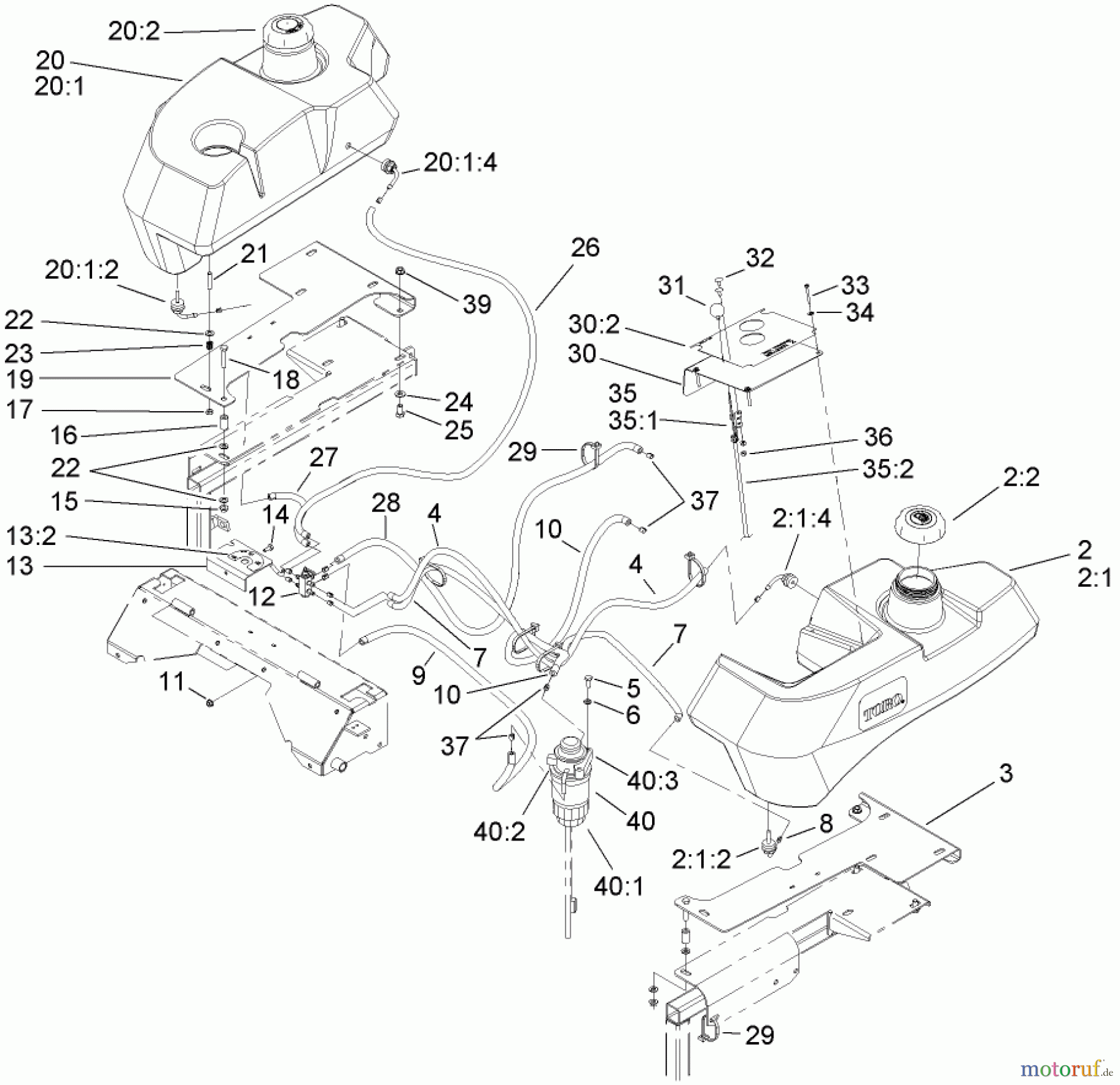  Zerto-Turn Mäher 74269 (Z597-D) - Toro Z Master Mower, 72