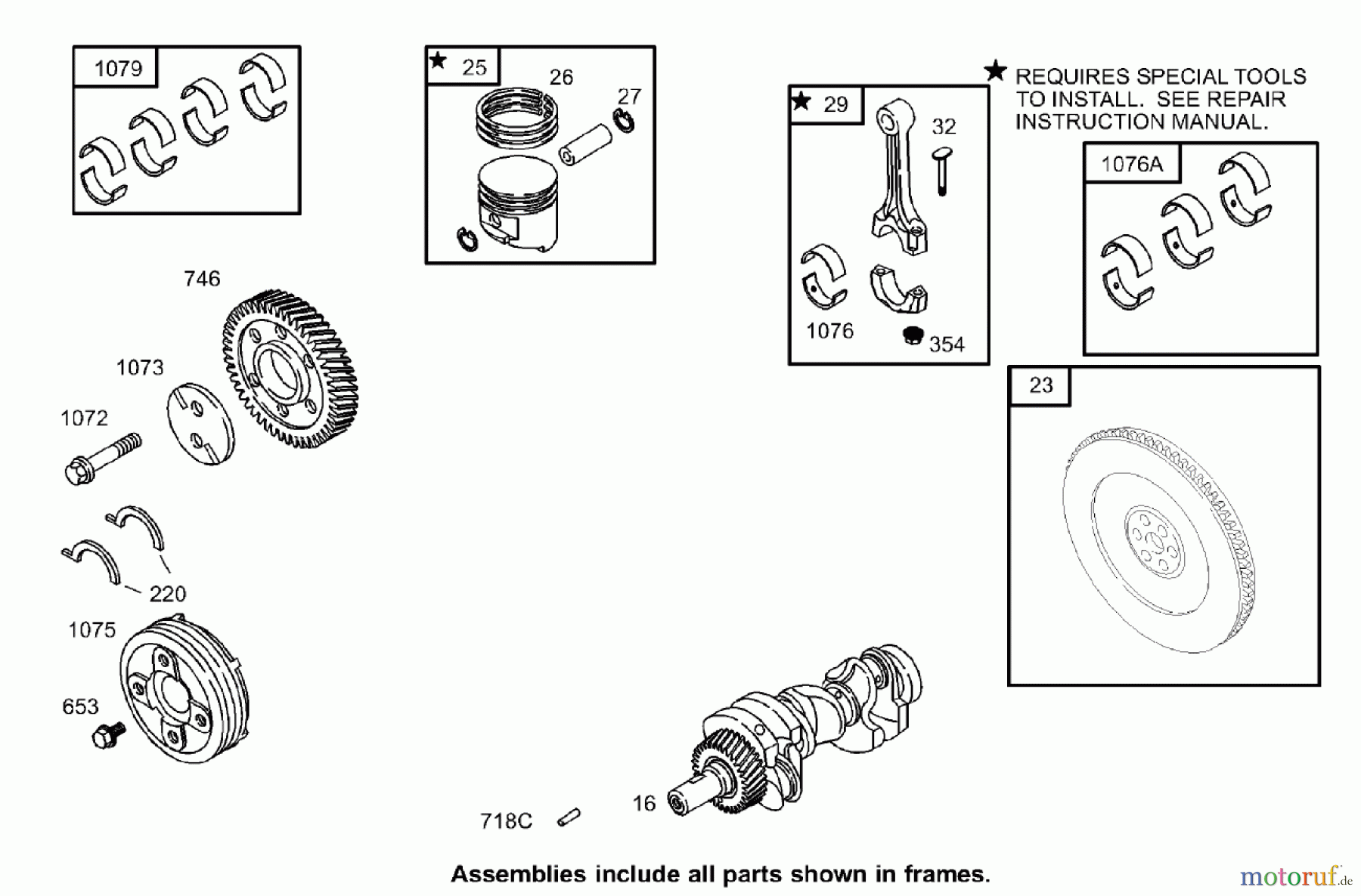  Zerto-Turn Mäher 74269TE (Z597-D) - Toro Z Master Mower, 182cm TURBO FORCE Side Discharge Deck (SN: 260000001 - 260999999) (2006) CRANKSHAFT ASSEMBLY