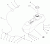 Zerto-Turn Mäher 74270 (Z147) - Toro Z Master Mower, 112cm SFS Side Discharge Deck (SN: 210000001 - 210999999) (2001) Spareparts FUEL SYSTEM ASSEMBLY