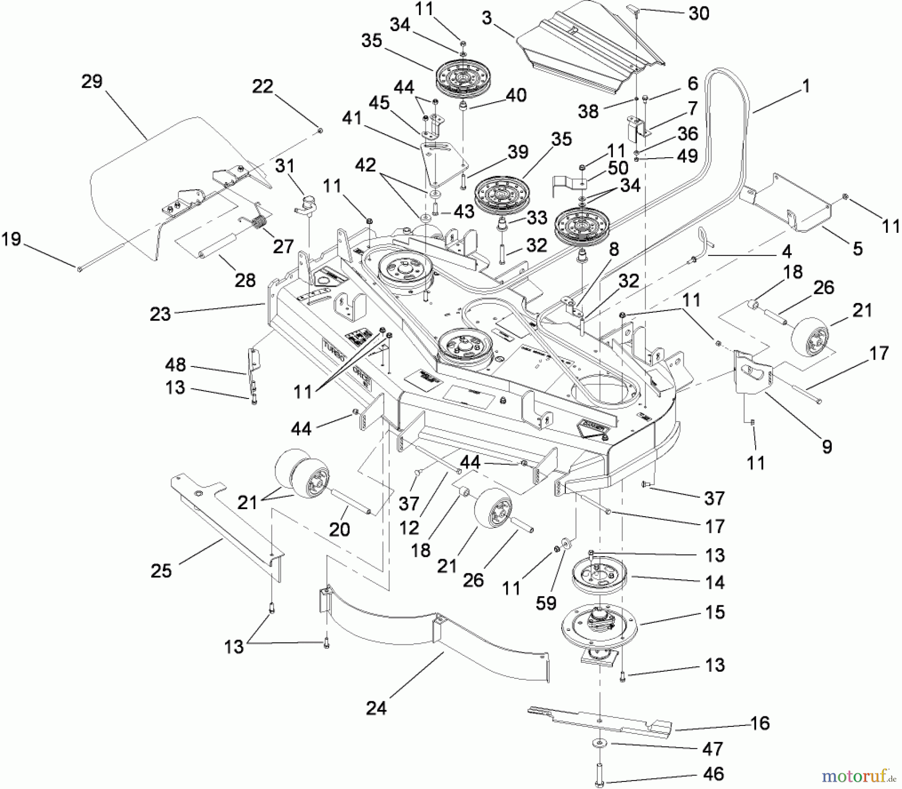  Zerto-Turn Mäher 74271 (Z550) - Toro Z Master Mower, 52