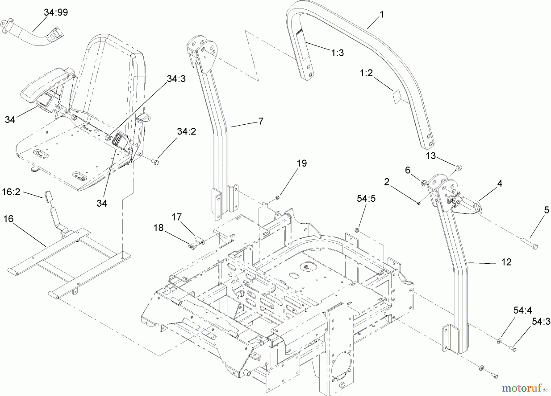  Zerto-Turn Mäher 74271 (Z550) - Toro Z Master Mower, 52