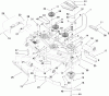 Zerto-Turn Mäher 74272 (Z550) - Toro Z Master Mower, 60" TURBO FORCE Side Discharge Deck (SN: 280000001 - 280999999) (2008) Spareparts DECK ASSEMBLY