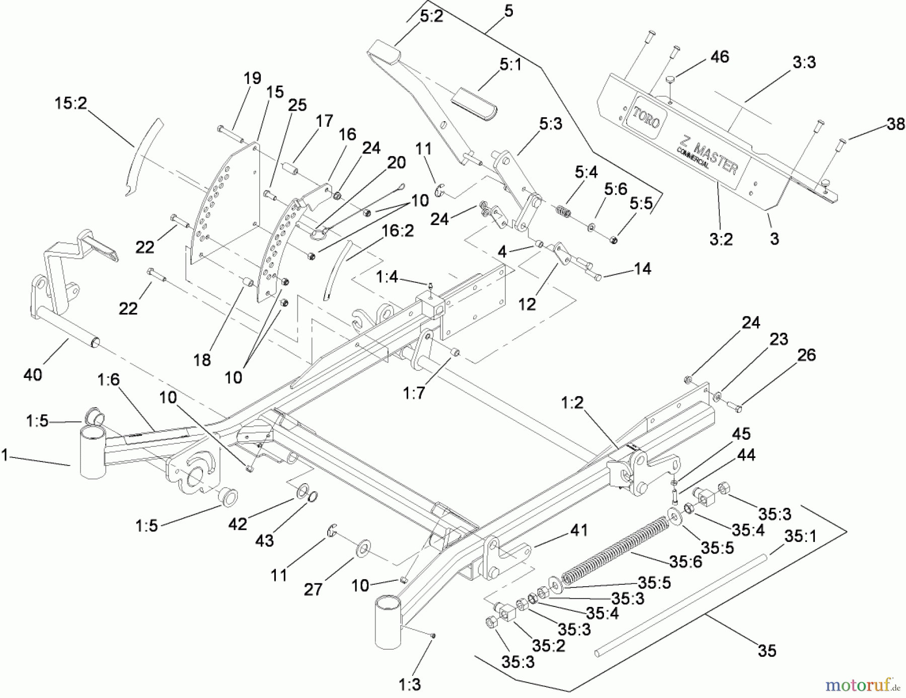  Zerto-Turn Mäher 74272CP (Z550) - Toro Z Master Mower, 60