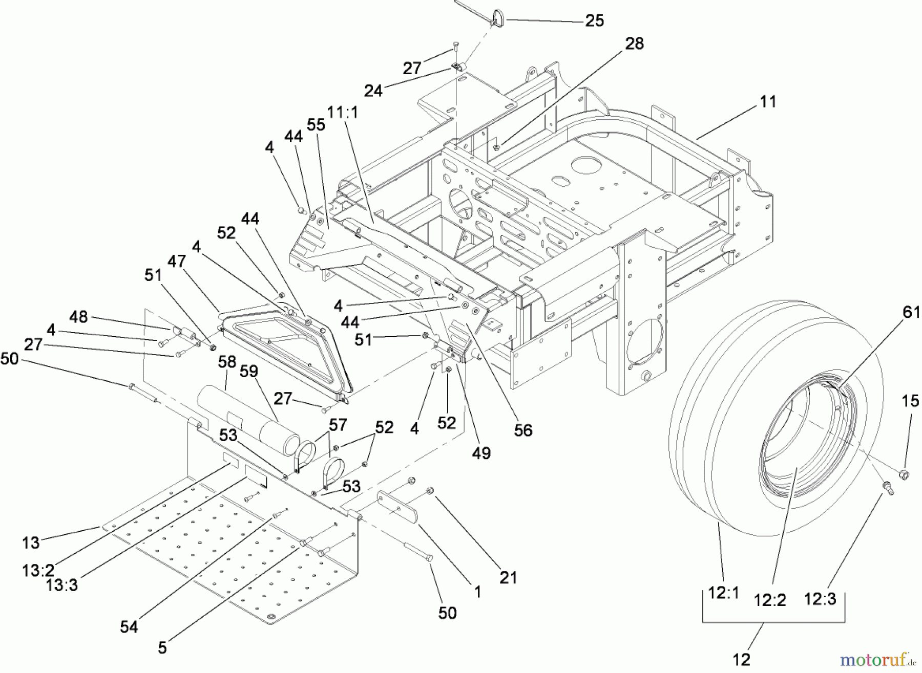  Zerto-Turn Mäher 74272CP (Z550) - Toro Z Master Mower, 60