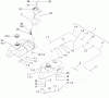 Zerto-Turn Mäher 74272CP (Z558) - Toro Z Master Mower, 60" TURBO FORCE Side Discharge Deck (SN: 270002001 - 270999999) (2007) Spareparts FUEL SYSTEM AND THROTTLE CONTROL ASSEMBLY