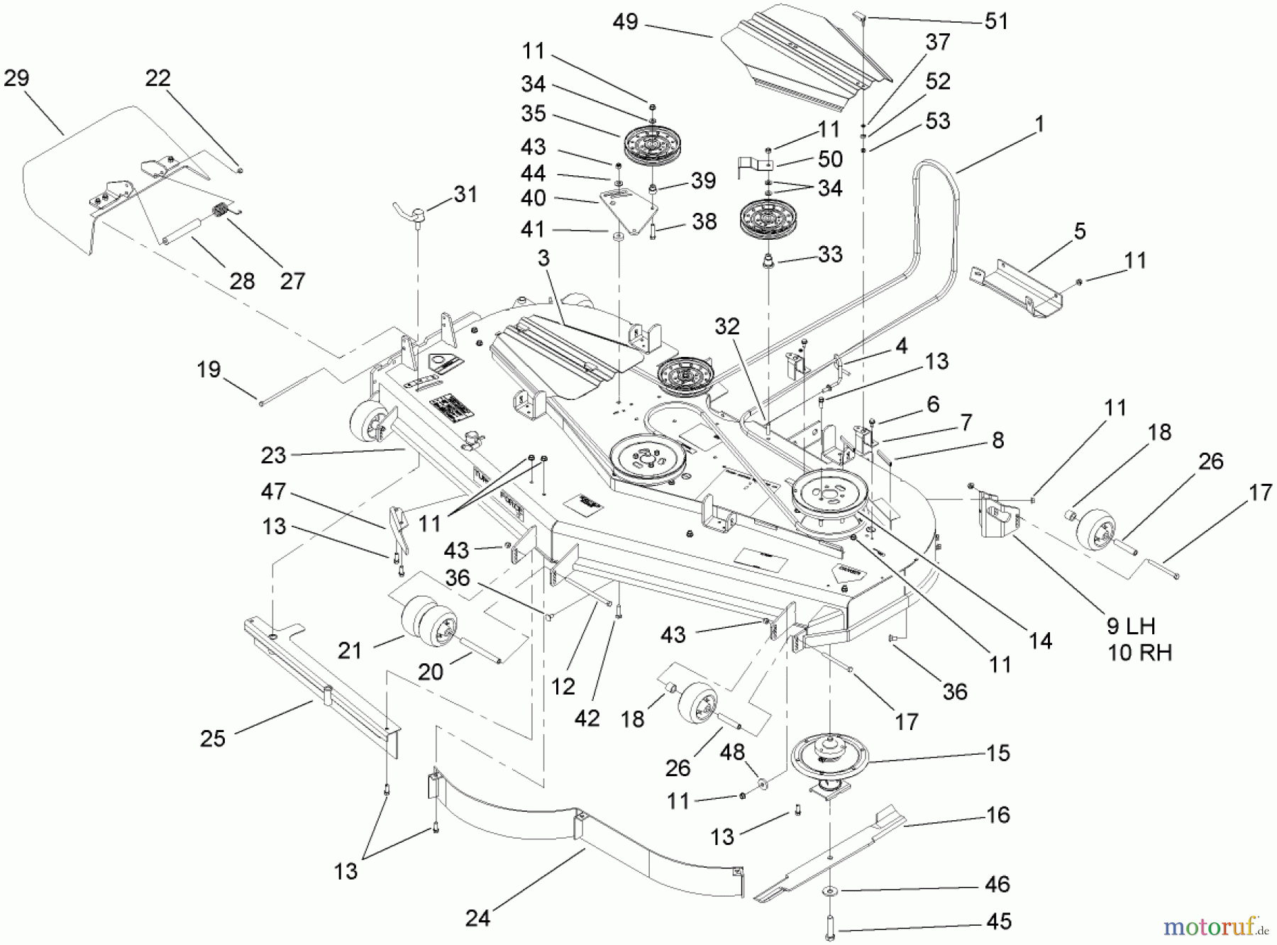  Zerto-Turn Mäher 74273 (Z558) - Toro Z Master Mower, 72