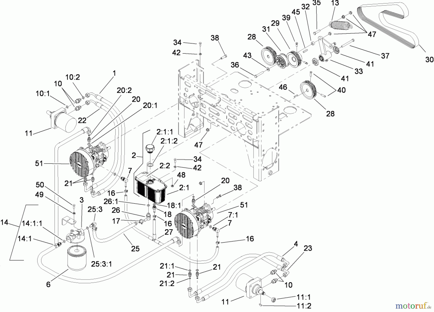  Zerto-Turn Mäher 74273CP (Z550) - Toro Z Master Mower, 72