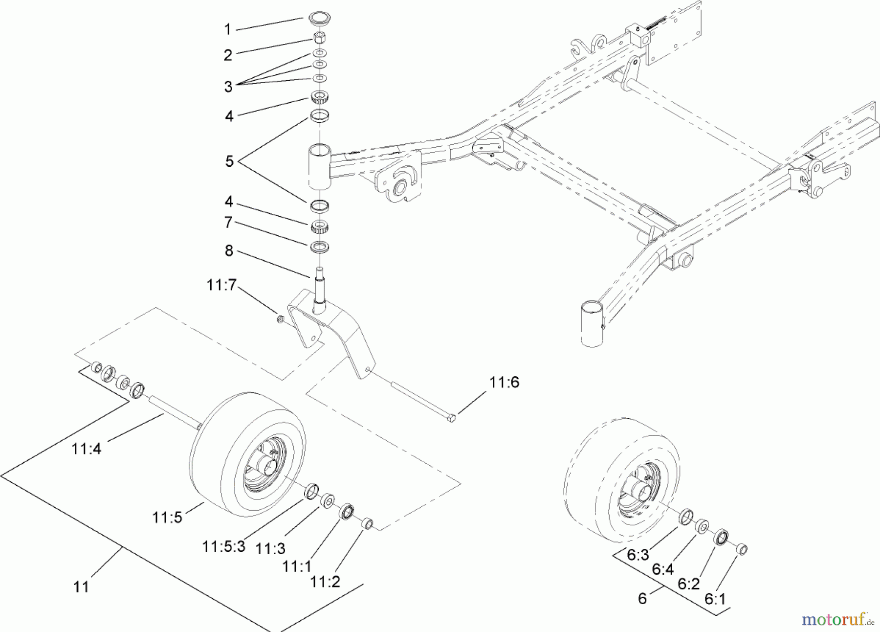  Zerto-Turn Mäher 74273CP (Z558) - Toro Z Master Mower, 72