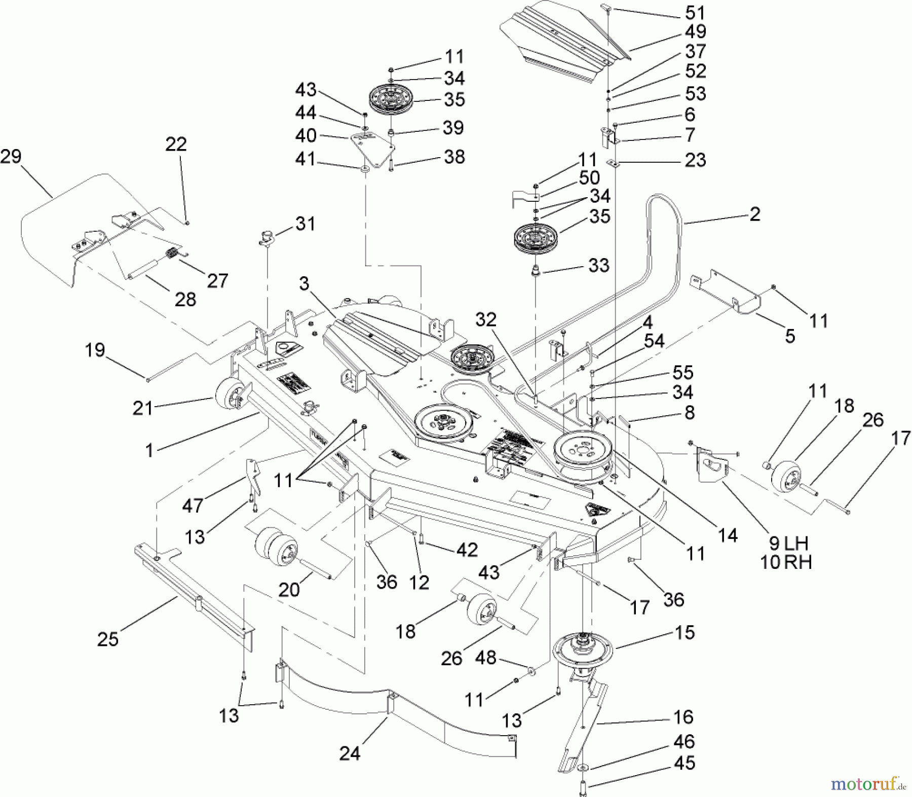  Zerto-Turn Mäher 74273CP (Z558) - Toro Z Master Mower, 72