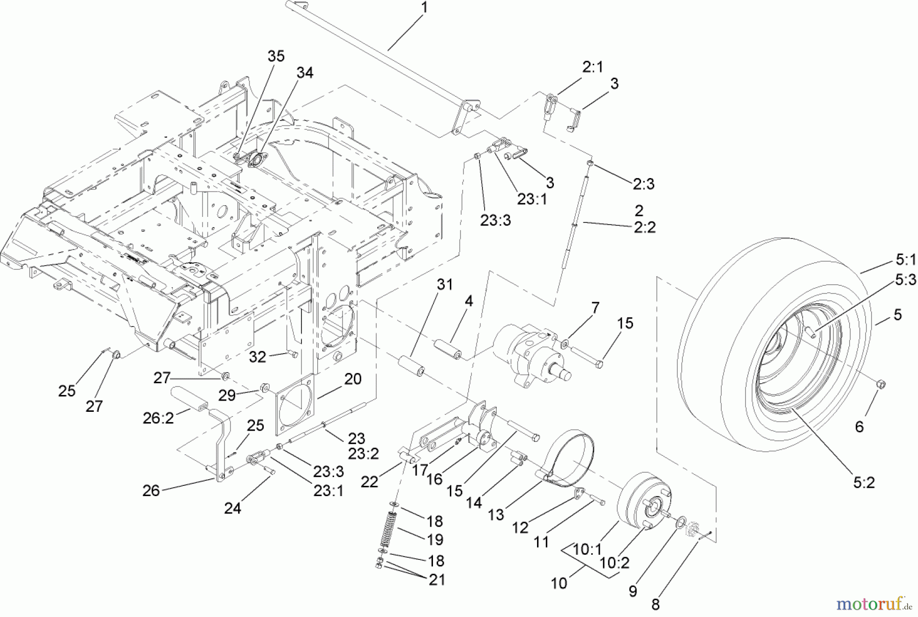  Zerto-Turn Mäher 74274 (Z595-D) - Toro Z Master Mower, 72