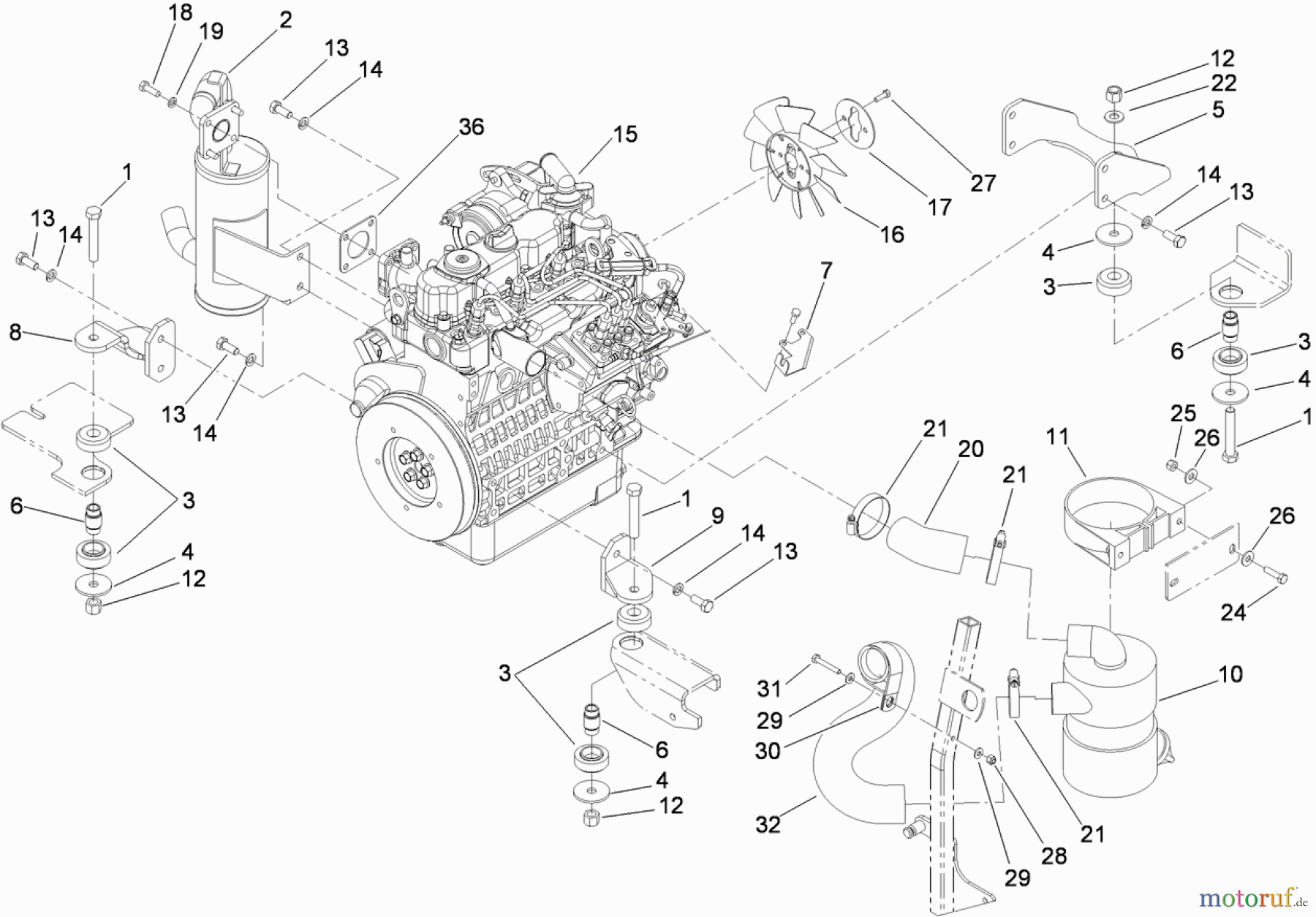  Zerto-Turn Mäher 74274CP (Z580-D) - Toro Z Master Mower, 72